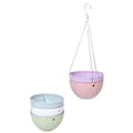 Miniatyrbillede 5 af 5: Balkon Kæde Ophæng ers Urtepottekurv Imiteret Rattan Vi Purple