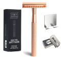 Miniatyrbillede 1 af 8: Barbermaskine til manuel hårfjerning med udskiftning af knive Rose Gold