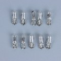 Miniatyrbillede 2 af 8: 10 stk pære 12V 3W T6.5 bil instrumentbræt lys indikatorlys