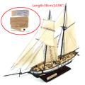 Miniatyrbilde 2 av 5: Seil DIY Skip Monteringsmodell Trebåt dekorasjon