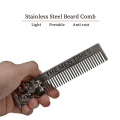 Pikkukuva 5 / 5: 1 kpl Gentelman Barber Styling Metal Kampatyökalut ruostumatonta terästä