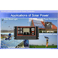 Pikkukuva 3 / 5: 10A-60A MPPT 12V/24V aurinkolatausohjain USB Dual Solar Pa Black 30A