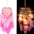 Pikkukuva 4 / 5: Fancy Dream Catcher LED-valonauhalla ontto vanne Heart Sha White with light