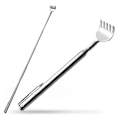 Miniatyrbillede 2 af 5: Rustfri teleskopisk bærbar lommepen Clip Back Scratcher