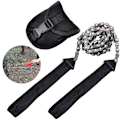 Miniatyrbillede 4 af 5: Pocket Chainsaw Emergency Survival Manual Steel Rope Chainsaw Black