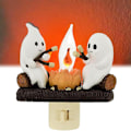Miniatyrbillede 2 af 7: Ghost Campfire Natlys 110V Halloween Ghost Natlys One size