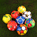 Miniatyrbillede 2 af 8: Børnefodbold Sommer Strandfestlegetøj Små fodbolde A3