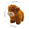 Miniatyrbillede 8 af 8: Simulering Highland Cow Blødt Highland Cow legetøj