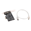 Miniatyrbilde 2 av 5: PCIe Firewire-kort for 10 Black Onesize