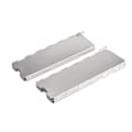 Miniatyrbillede 8 af 8: Plader Gaskomfur Vindskærm Udendørs Camping Picnic Madlavning Bur Silver 12pcs