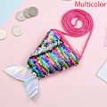Pikkukuva 1 / 5: Mermaid Tail Paljetit Kolikko Kukkaro Tyttöjen Lompakko Laukut Rahapidike Multicolor