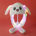Miniatyrbillede 1 af 5: 1 Stk Glowing e Bunny Ears Hat Øre Moving Bunny Hat Legetøj White