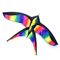 Miniatyrbilde 5 av 5: Rainbow Bird Kite med håndtak Line Nylon Stoff Swallow Kite