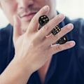 Miniatyrbillede 4 af 8: 5 stk. Skelet Terninger  Nyhed Dekorativt Ornament 6 Sidet D6 Terning A3