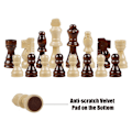 Miniatyrbild 5 av 8: 32 st/set 2,2 tum schackpjäser i trä ONE SIZE