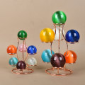 Miniatyrbild 2 av 8: Seven Crystal Ball Seat Ball Display Stand Crystal Ball Bracket Gold L