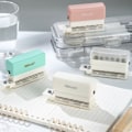Miniatyrbillede 2 af 8: Bærbar linealdesign 6 hullers hul med CrumbS-beholder A4