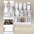 Miniatyrbillede 6 af 8: Kosmetisk Opbevaringsboks Makeup Skuffe Organizer White