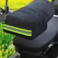 Miniatyrbild 4 av 5: Motorcykelstyre Muffs Winter PU fluff Vattentäta handskar