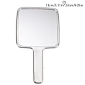 Miniatyrbillede 1 af 5: 1 PC håndholdt makeup spejl bærbart skønhedsspejl square 13*23cm