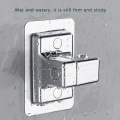Miniatyrbilde 4 av 8: 1 stk ABS dusjhodeholder Veggmontert dusjstativ Silver