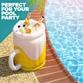 Miniatyrbillede 2 af 5: Summer Bucket Cup Holder Oppustelig Strand Svømmeleg yellow