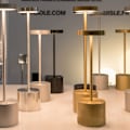 Miniatyrbillede 3 af 5: Genopladelig bordlampe Sengelampe USB Skrivebordslæselampe Gold