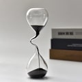 Miniatyrbild 5 av 7: Svart timglas, modern stil, heminredning one size