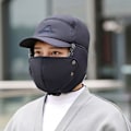 Pikkukuva 4 / 5: Talven lämmin paksu tekoturkis Bomber Hat cap Black