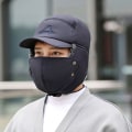 Pikkukuva 4 / 5: Talven lämmin paksu tekoturkis Bomber Hat cap Navy blue
