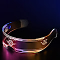Miniatyrbillede 5 af 8: Mode lysende dekorative briller Neon fest solbriller Transparent