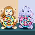 Miniatyrbillede 4 af 5: Target Sticky Ball Dartboard Kast Party Sportslegetøj Educationa A