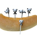 Pikkukuva 3 / 5: 8 kpl / set e Panda Fruit Fork Kids Jälkiruokavalikot Tookpick