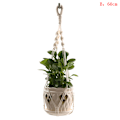 Miniatyrbillede 1 af 5: Grydeholder rame Hanger Hanging er Basket Jute Braided Rope Cra as the picutre B