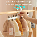 Pikkukuva 4 / 5: 4 kpl 6 klipsiä Hatut Sukat Organizer Ripustin Gray 4 PCS