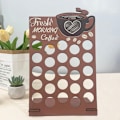 Miniatyrbillede 3 af 8: Træhjerte Kaffeholder til Husholdningen Kaffebar Dekorativ Pynt 1Set