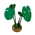 Pikkukuva 1 / 8: Monstera Coaster Ornament Artificial
