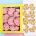 Miniatyrbild 1 av 8: 8st Form Cookie ters Stämpel Press Bakverktyg