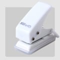 Miniatyrbillede 1 af 5: e Mini Single Hole Shape Punch til Planner Disc Ring DIY White