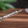 Miniatyrbilde 5 av 5: 1 Sett Retro Skrivepenn Vintage Kalligrafi Feather Dip Pen red