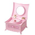 Miniatyrbillede 6 af 8: Klassisk Roterende Danser Ballerina Music Box smykker Organizer Red