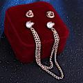 Pikkukuva 1 / 5: Rhinestone Tupsuketju Rintaneula Pin Puit Paita Rintanappi Corsage Col White