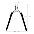 Miniatyrbillede 1 af 8: Professionel Nail Art Toe icle ter Manicure Pedicure Tool Black