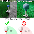 Miniatyrbillede 3 af 5: Dobbelt Golf Tee Step Down Golfbold Holder Tee Red