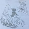 Miniatyrbild 5 av 5: Segling gör-det-själv-fartyg Monteringsmodell träbåt dekoration