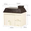 Pikkukuva 1 / 7: Läpinäkyvä Desktop Storage Box House kynäpidikkeen organizer Coffee