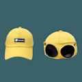 Miniatyrbild 5 av 5: Glasögonkeps för män Solglasögon Cap Wild cap Yellow M