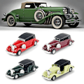 Miniatyrbillede 2 af 8: 1 stk klassisk bilmodel Vintage Pull-Back legering Diecast billegetøj Green