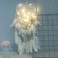 Pikkukuva 1 / 5: Fancy Dream Catcher LED-valonauhalla ontto vanne Heart Sha White with light