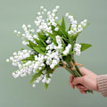 Pikkukuva 2 / 8: 6 tekokukkaa Campanula muovikukkia Kodinsisustus 6pcs